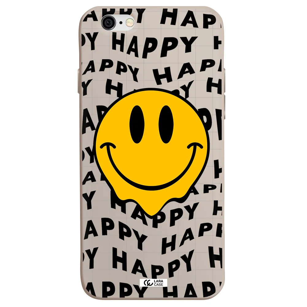 Happy Emoji Apple iPhone 6 Silicone Stone Case