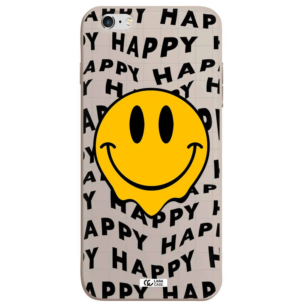 Happy Emoji Apple iPhone 6S Silicone Stone Case