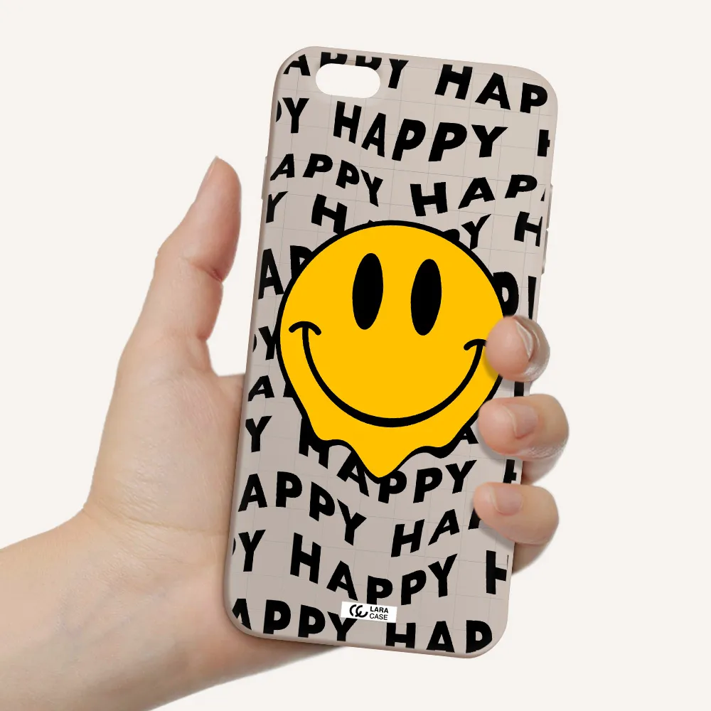 Happy Emoji Apple iPhone 6S Silicone Stone Case