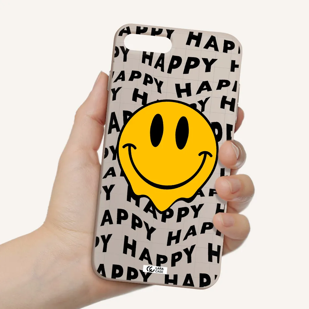 Happy Emoji Apple iPhone 7 plus Silicone Stone Case