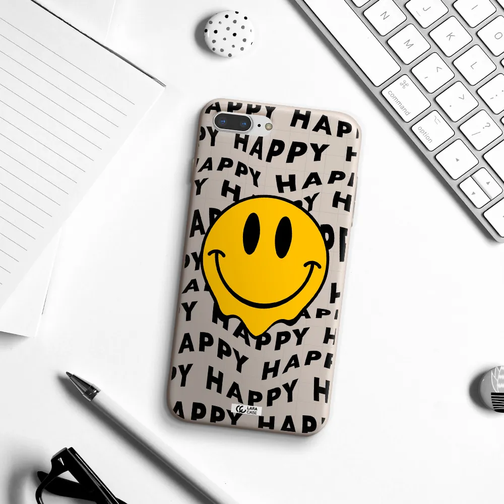 Happy Emoji Apple iPhone 7 plus Silicone Stone Case