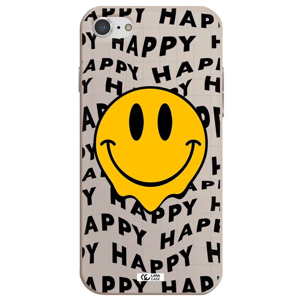 Happy Emoji Apple iPhone 7 Silicone Stone Case