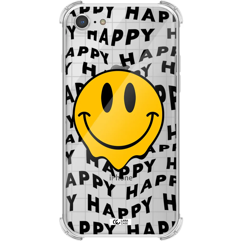 Happy Emoji Apple iPhone 8 Clear PC Case