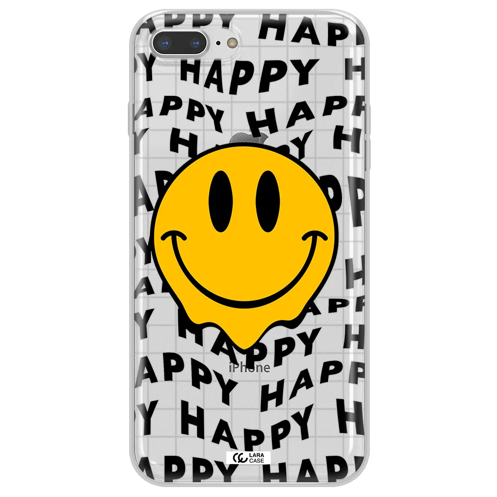 Happy Emoji Apple iPhone 8 plus Clear TPU Case