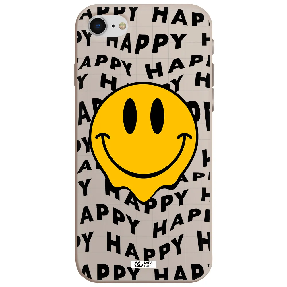 Happy Emoji Apple iPhone se 2020 Silicone Stone Case