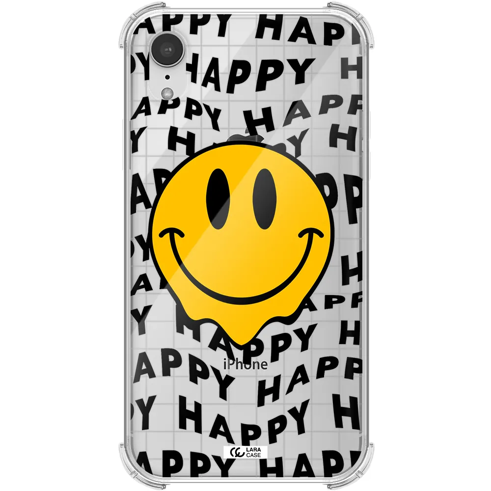 Happy Emoji Apple iPhone XR Clear PC Case