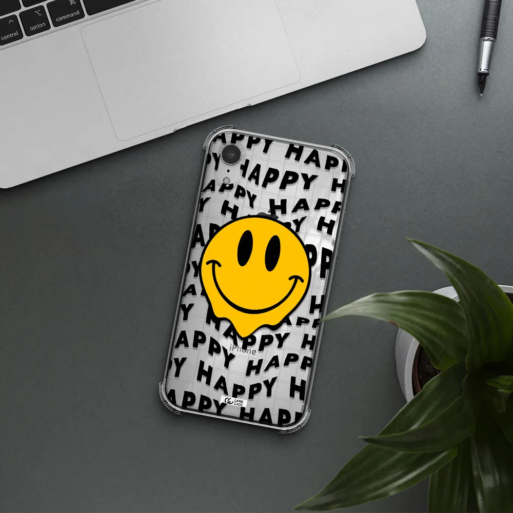 Happy Emoji Apple iPhone XR Clear PC Case