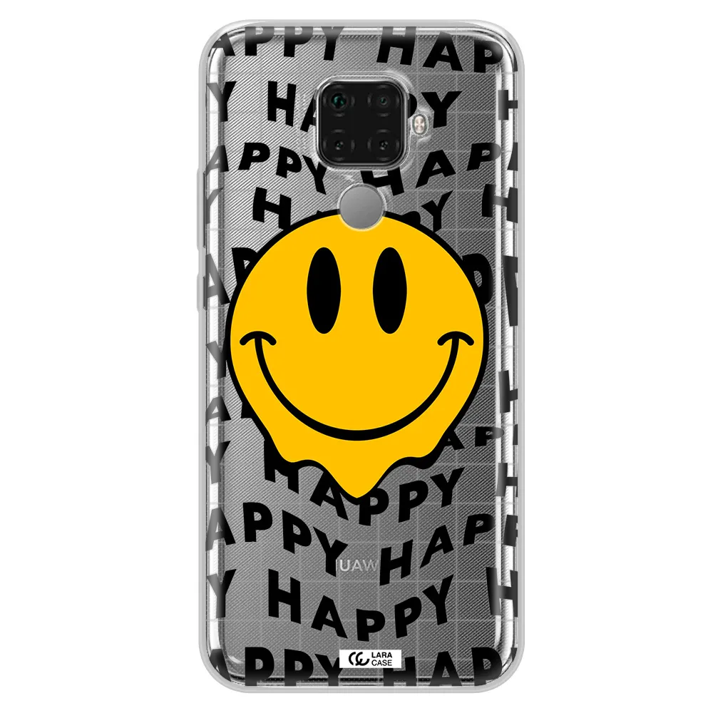 Happy Emoji Huawei Mate 30 Lite Clear TPU Case