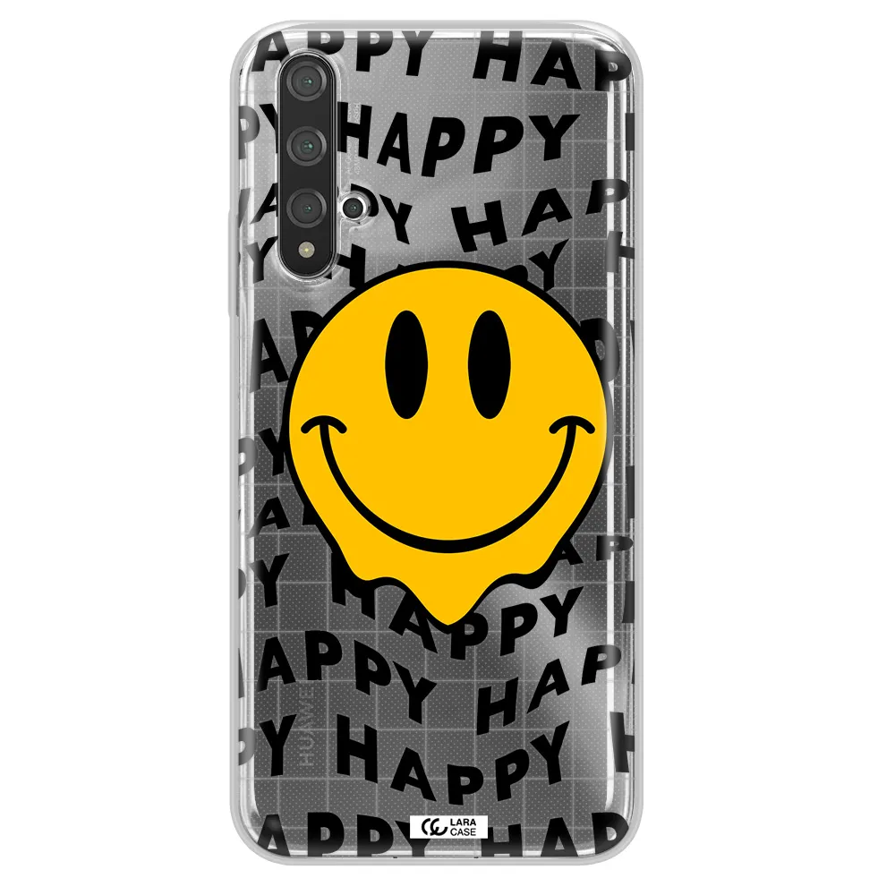 Happy Emoji Huawei Nova 5t Clear TPU Case