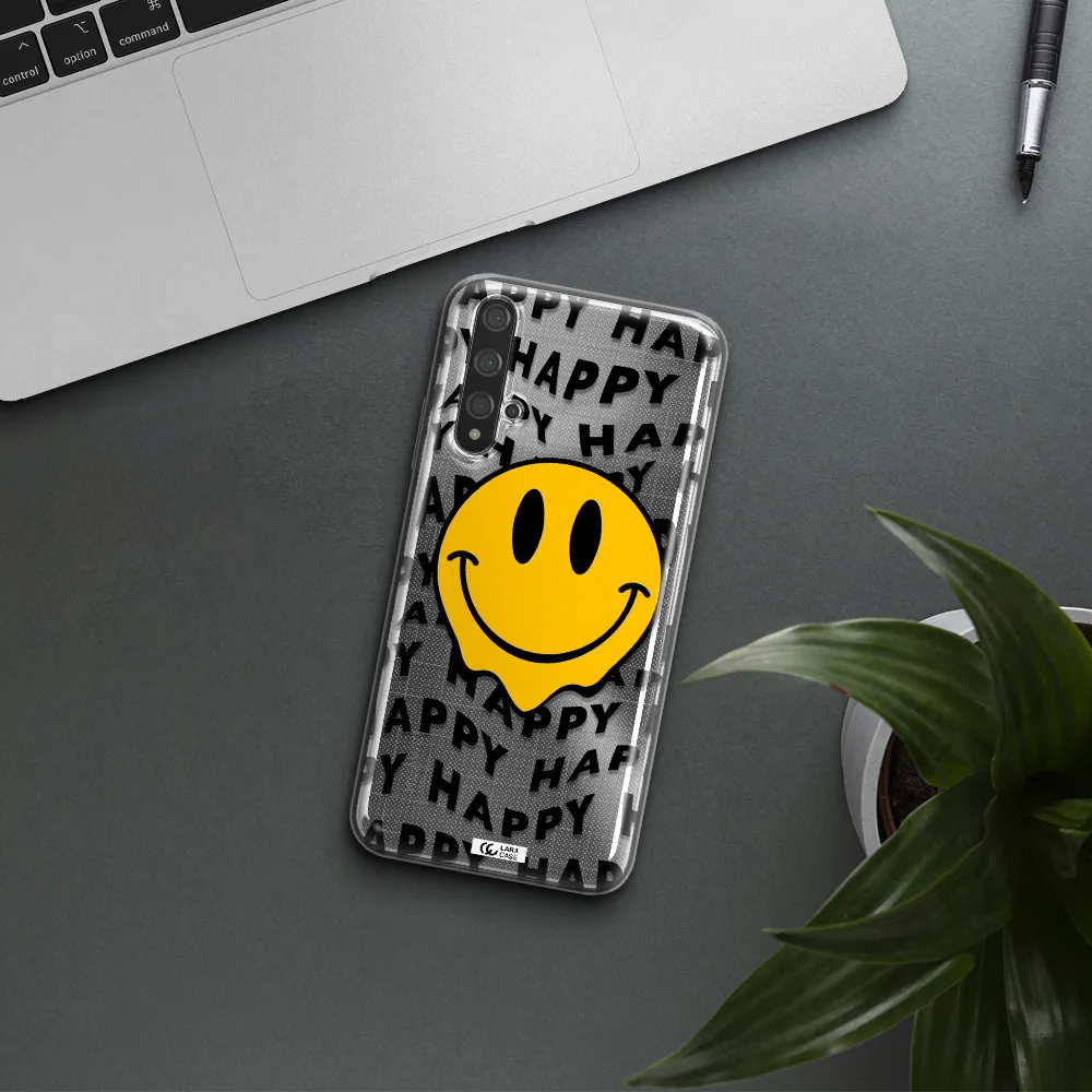Happy Emoji Huawei Nova 5t Clear TPU Case