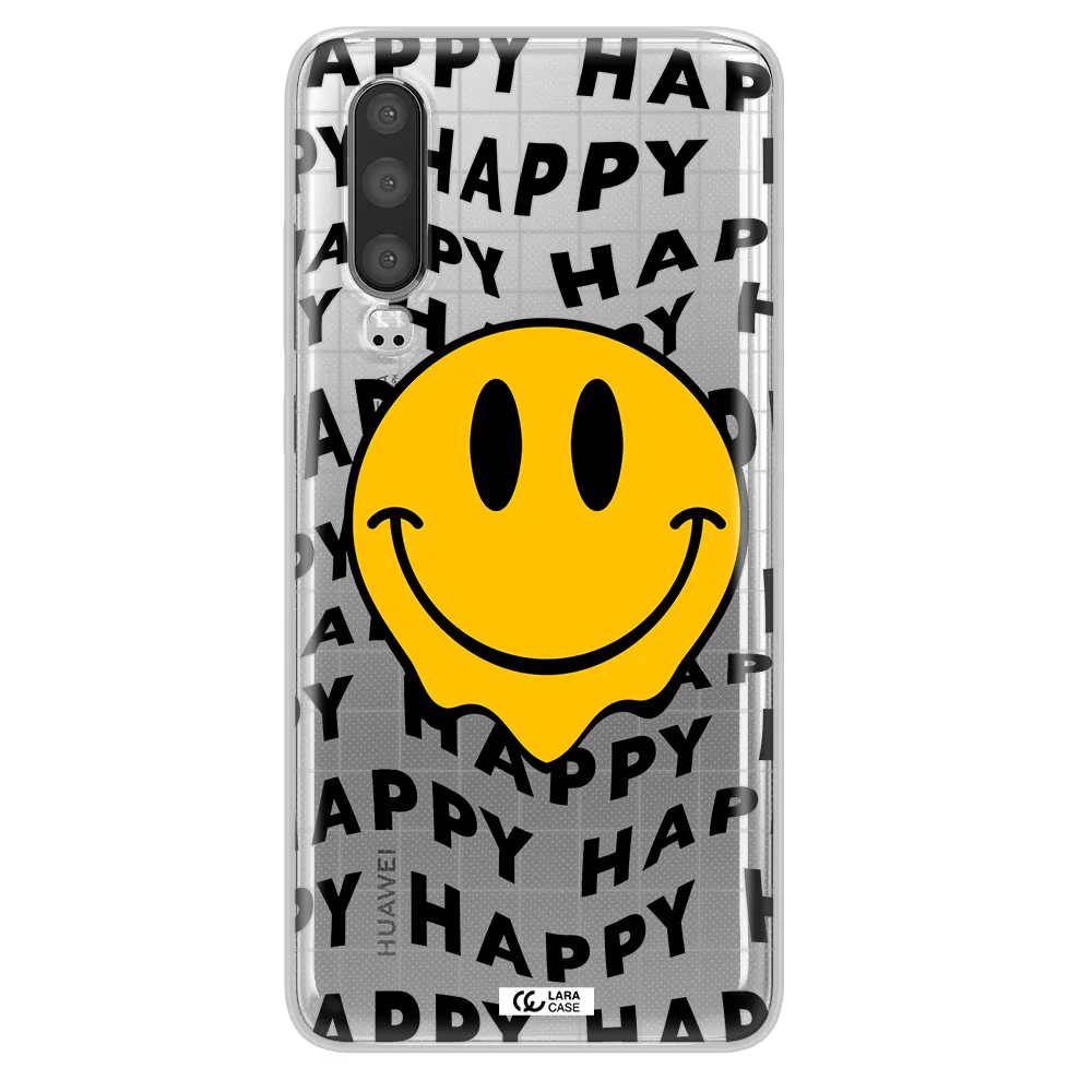 Happy Emoji Huawei P30 Clear TPU Case