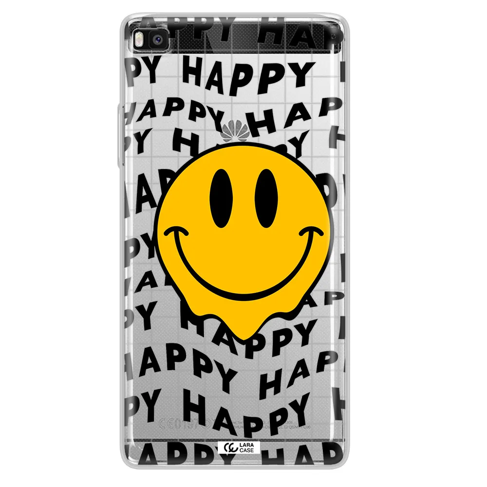 Happy Emoji Huawei P8 Clear TPU Case
