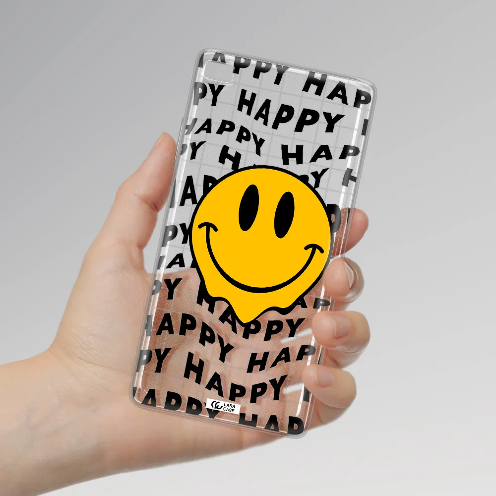 Happy Emoji Huawei P8 Clear TPU Case