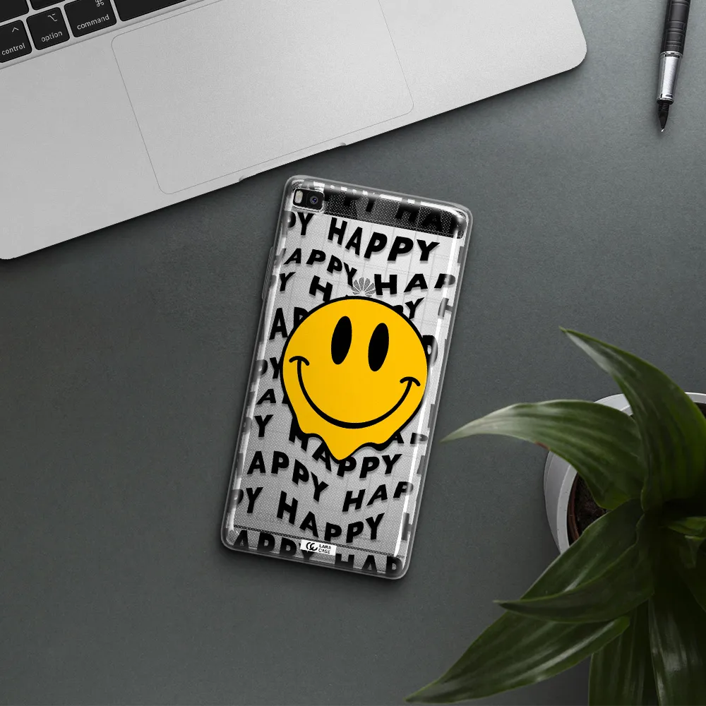 Happy Emoji Huawei P8 Clear TPU Case