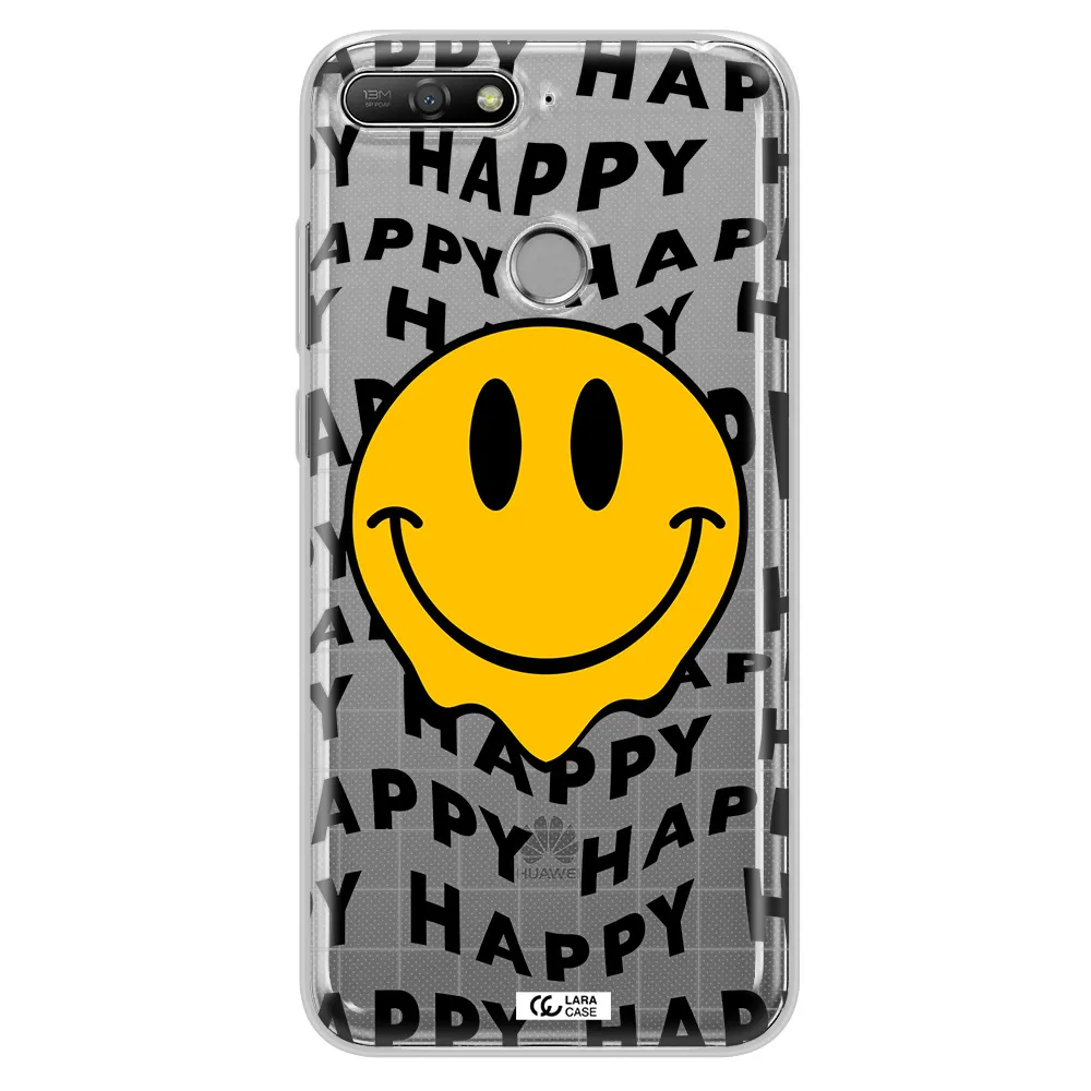 Happy Emoji Huawei Y6 Prime 2018 Clear TPU Case