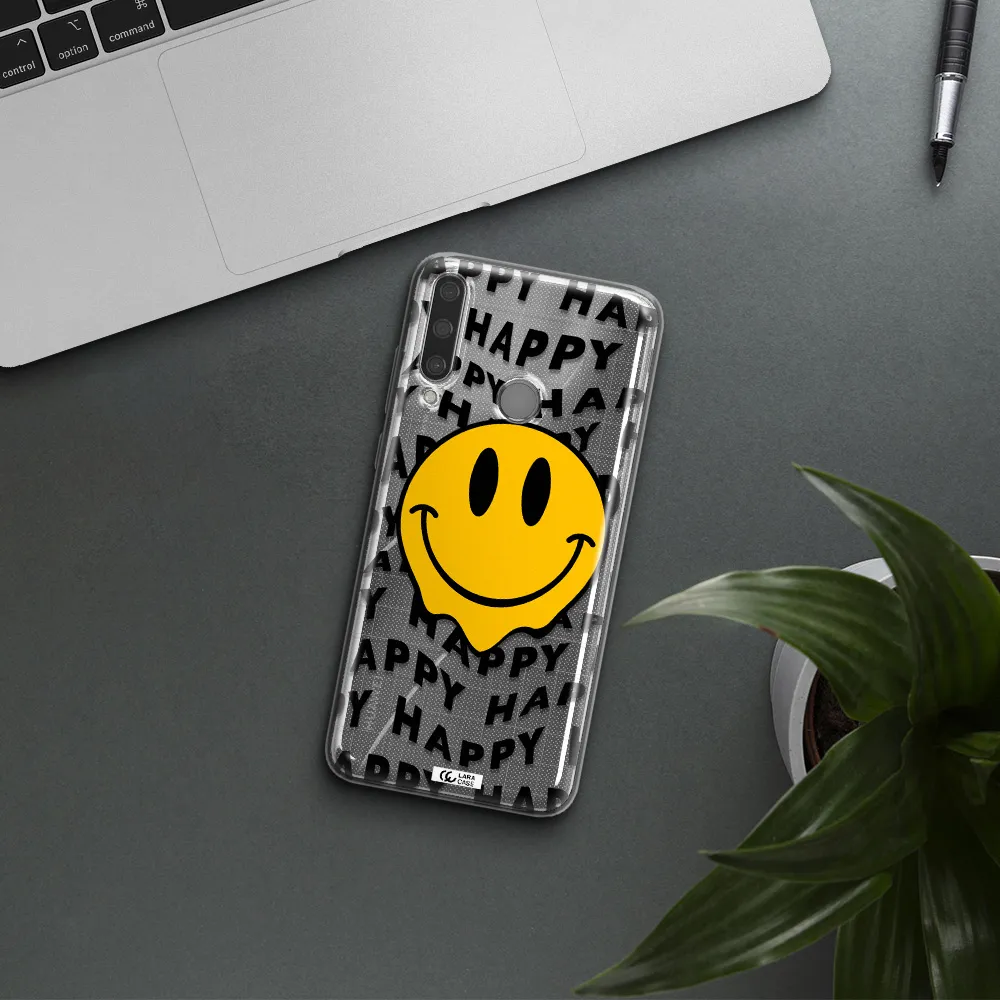 Happy Emoji Huawei Y6P Clear TPU Case