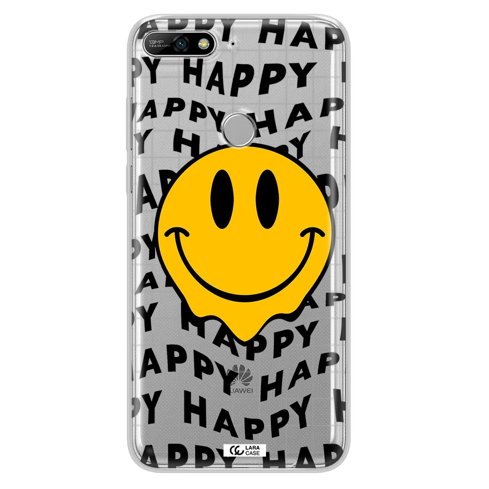 Happy Emoji Huawei Y7 2018 Clear TPU Case