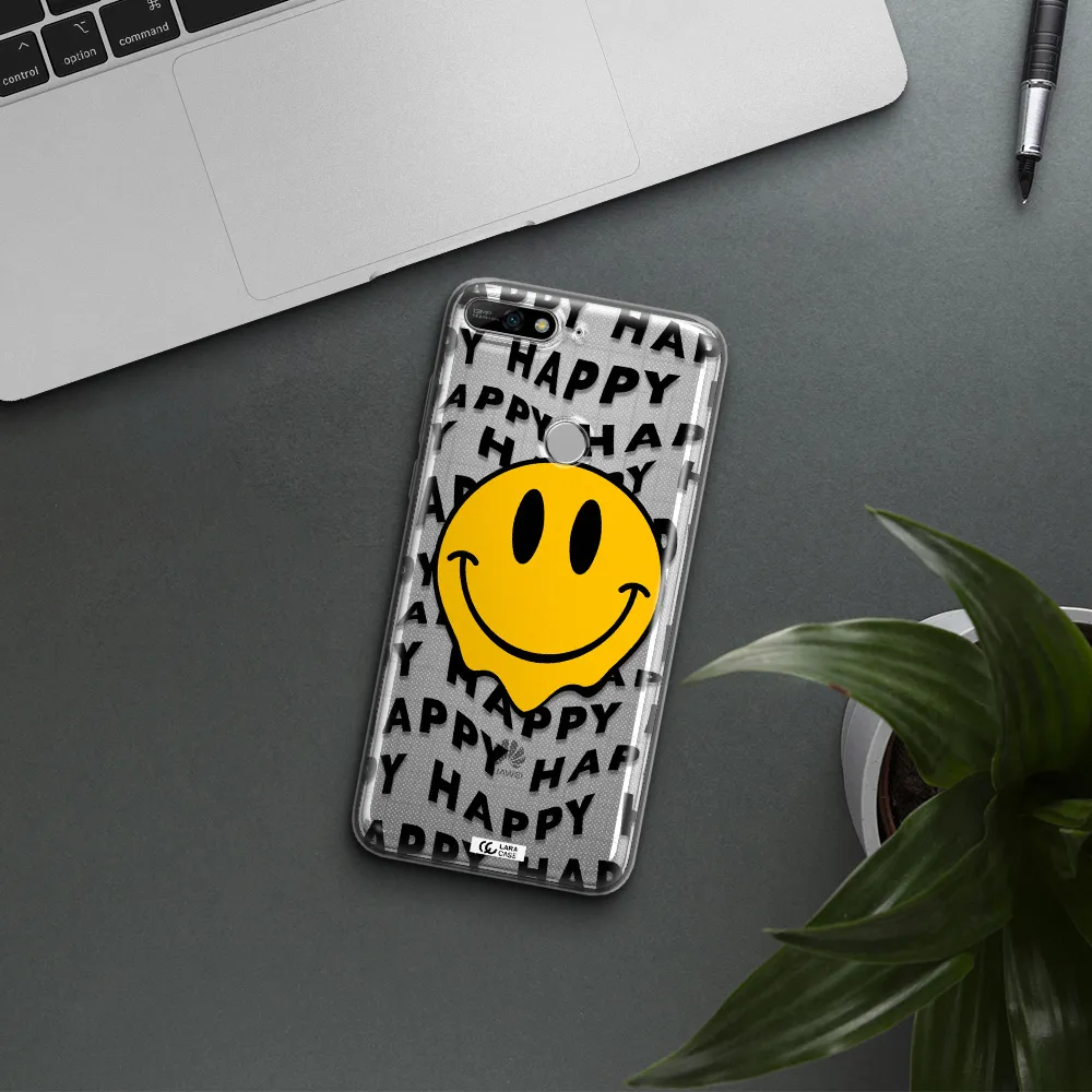 Happy Emoji Huawei Y7 2018 Clear TPU Case