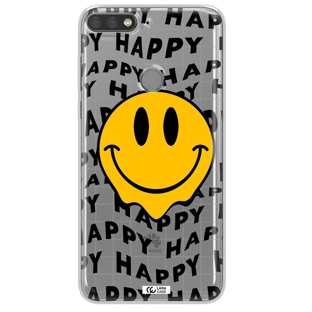 Happy Emoji Huawei Y7 Prime 2018 Clear TPU Case