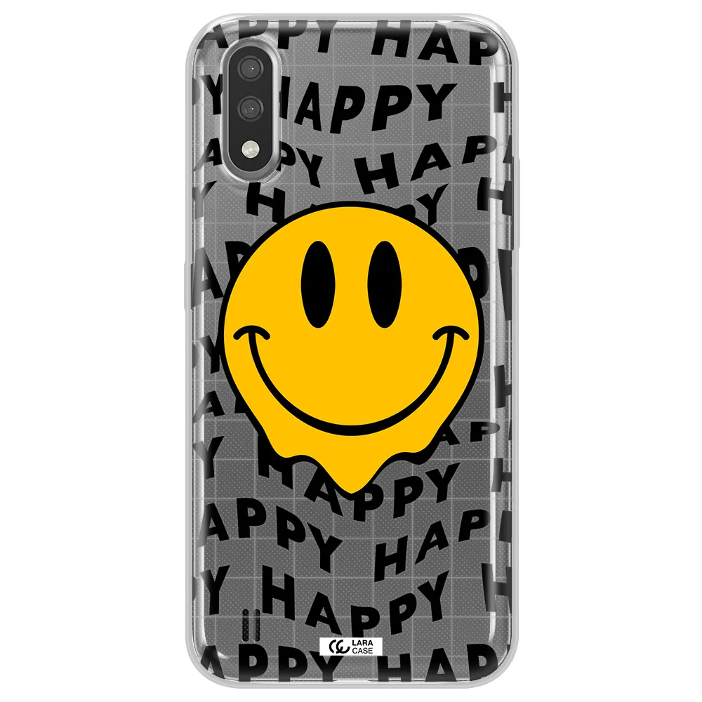 Happy Emoji Samsung A01 Clear TPU Case