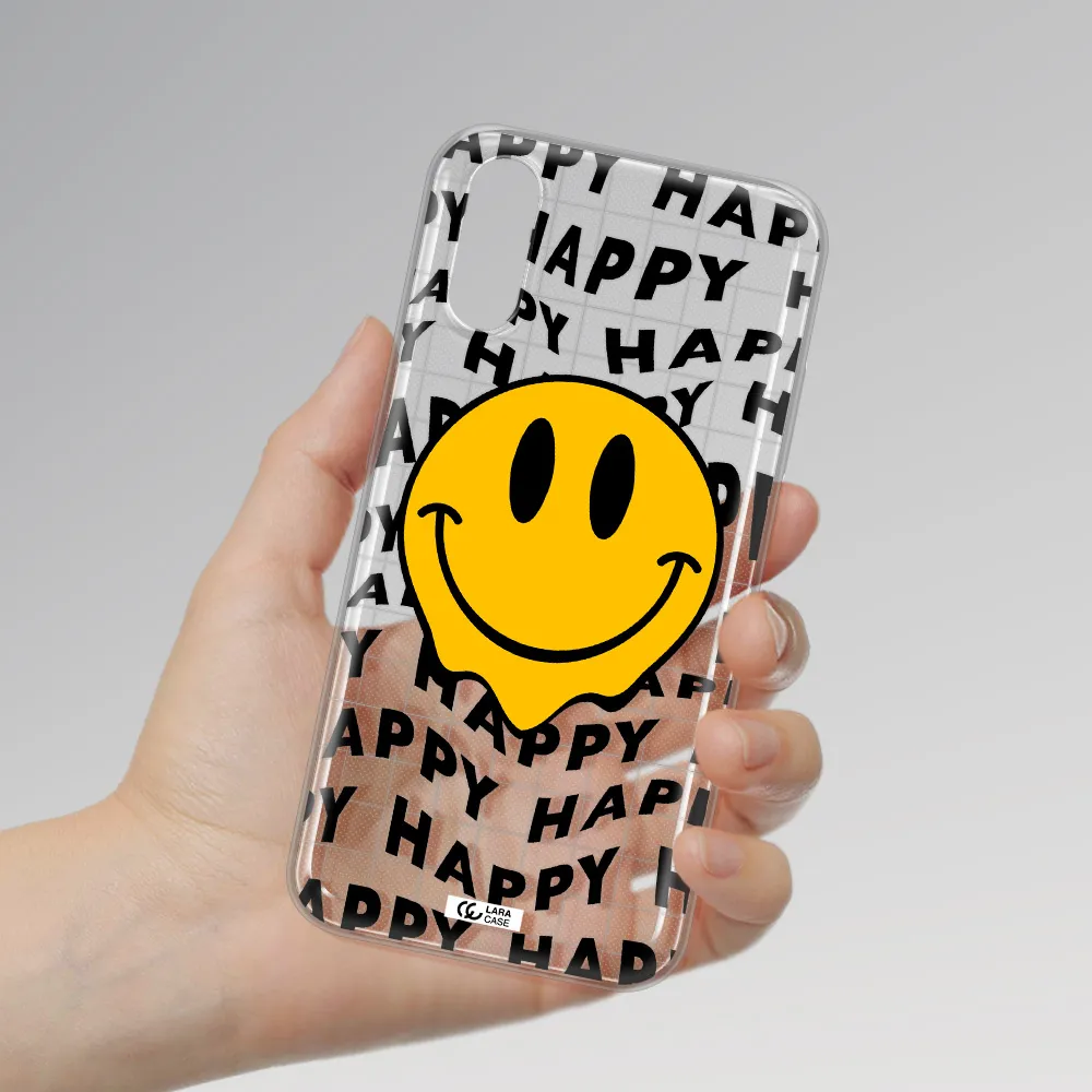 Happy Emoji Samsung A01 Clear TPU Case