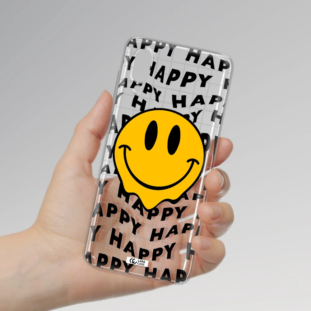 Happy Emoji Samsung A02 Clear TPU Case