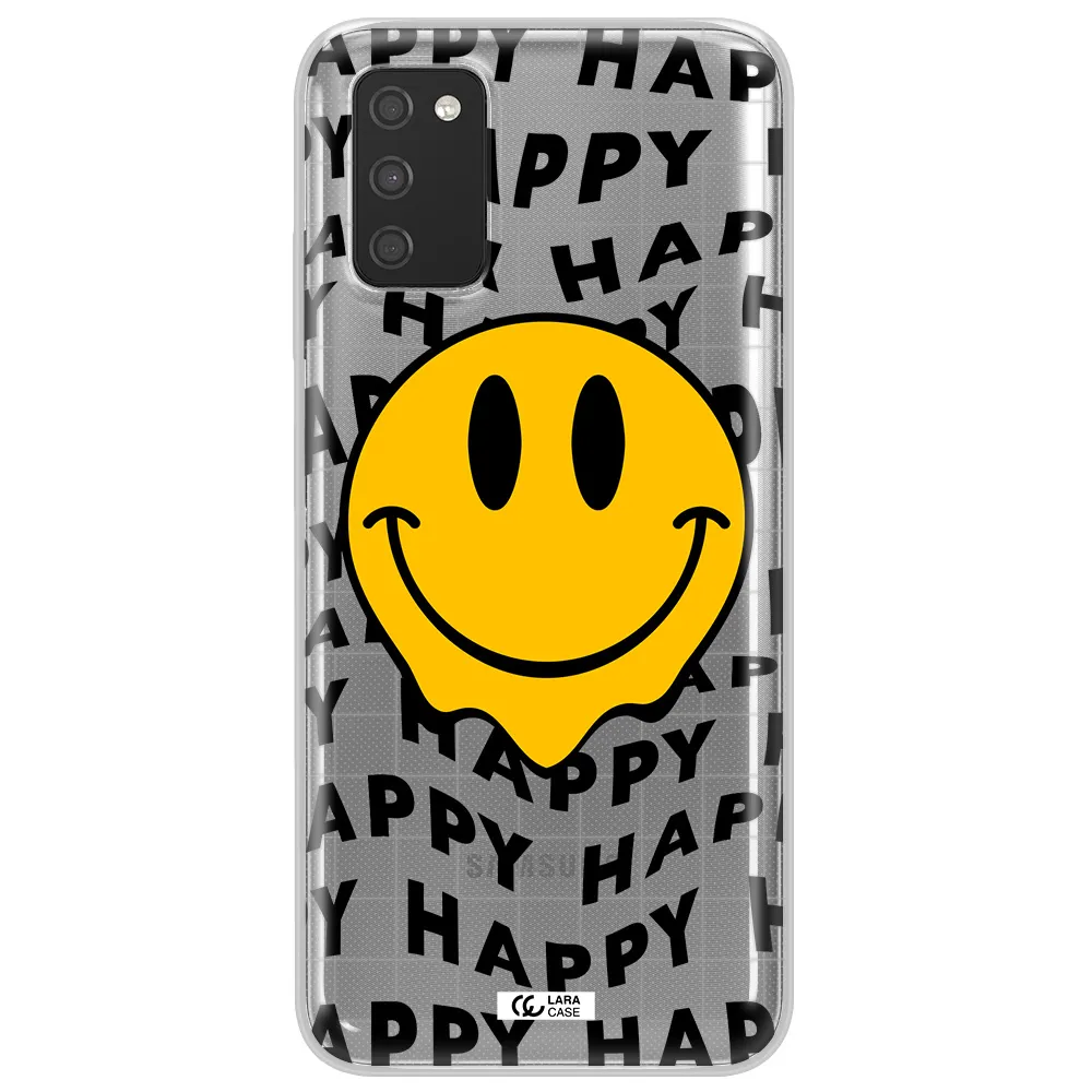 Happy Emoji Samsung A03S Clear TPU Case