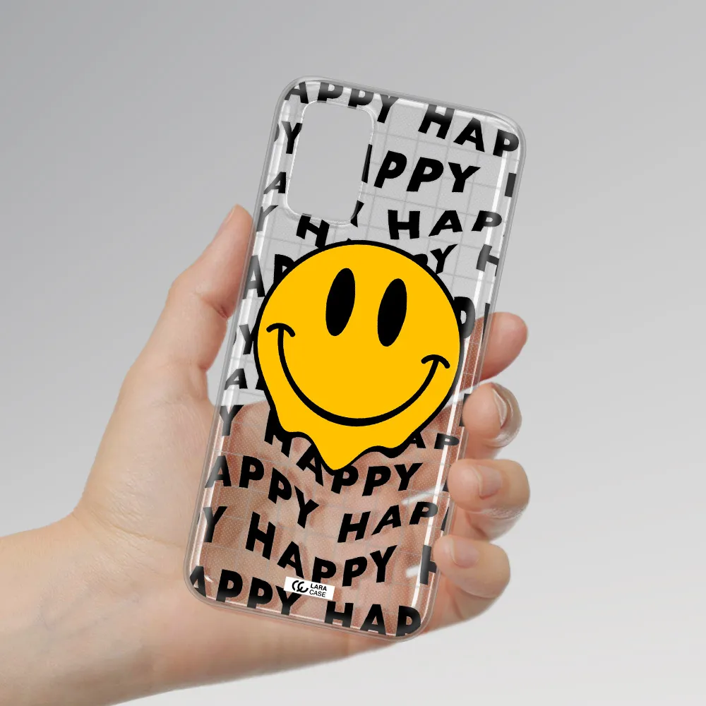 Happy Emoji Samsung A03S Clear TPU Case