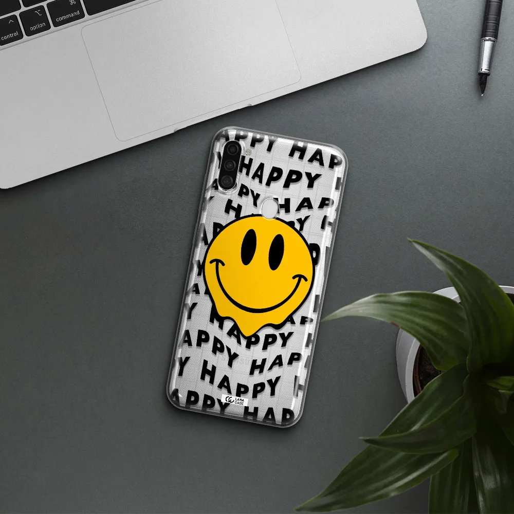 Happy Emoji Samsung A11 Clear TPU Case