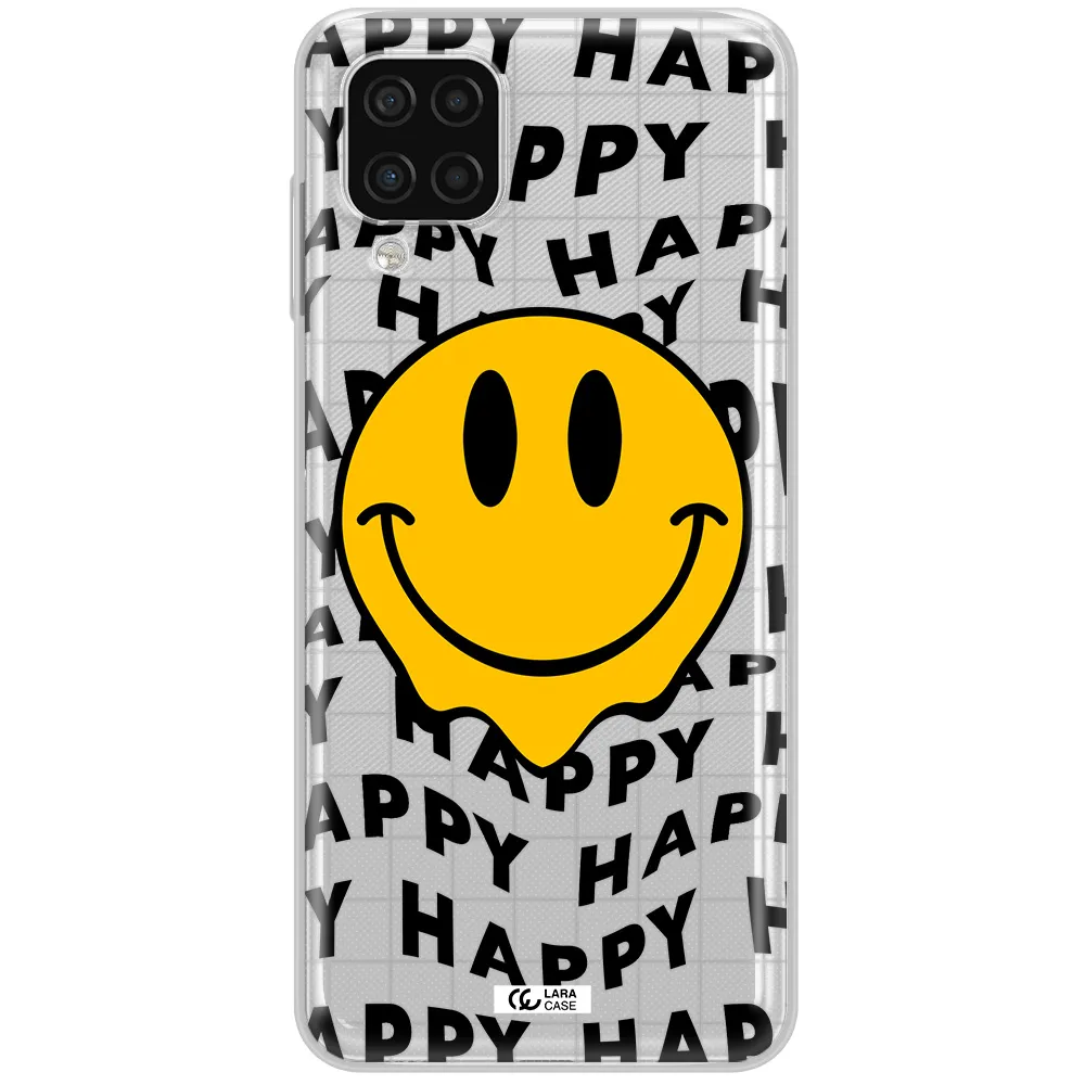 Happy Emoji Samsung A12 4g Clear TPU Case