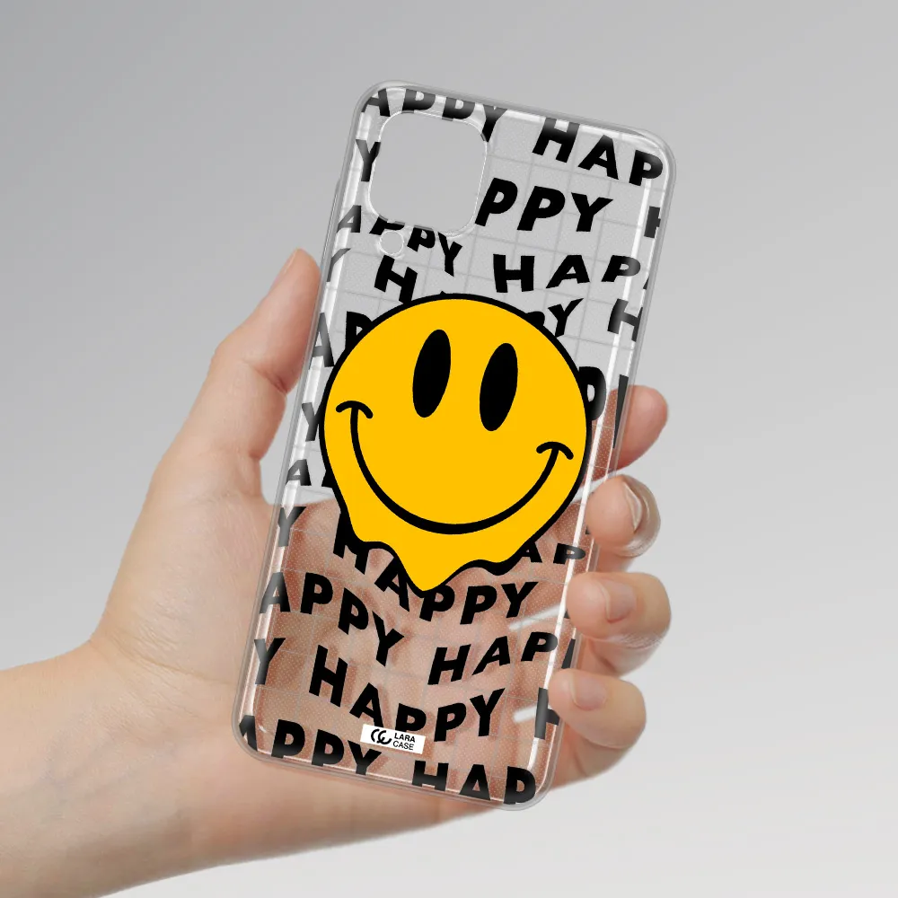 Happy Emoji Samsung A12 4g Clear TPU Case