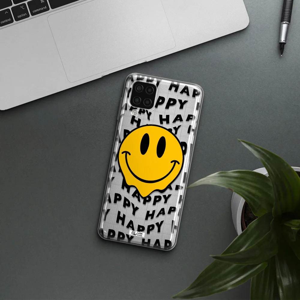 Happy Emoji Samsung A12 4g Clear TPU Case