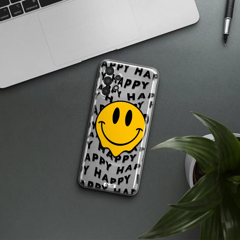Happy Emoji Samsung A13 Clear TPU Case