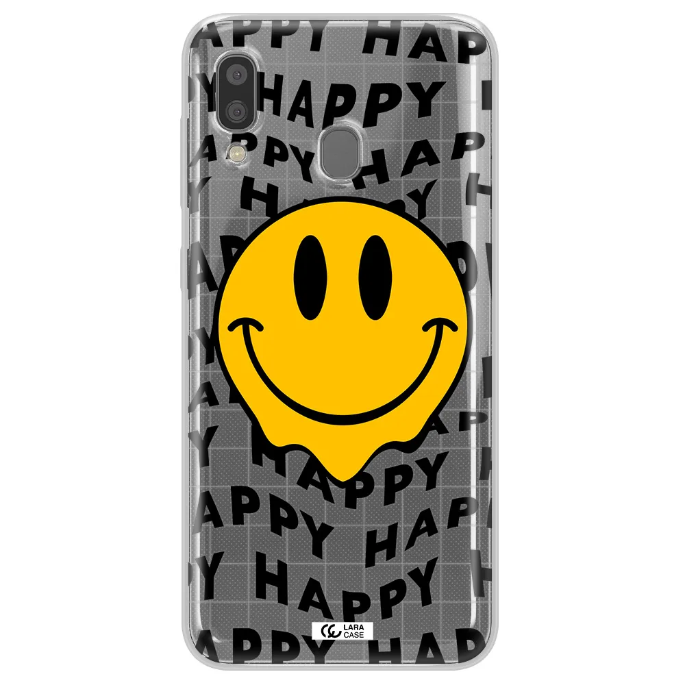 Happy Emoji Samsung A20 Clear TPU Case