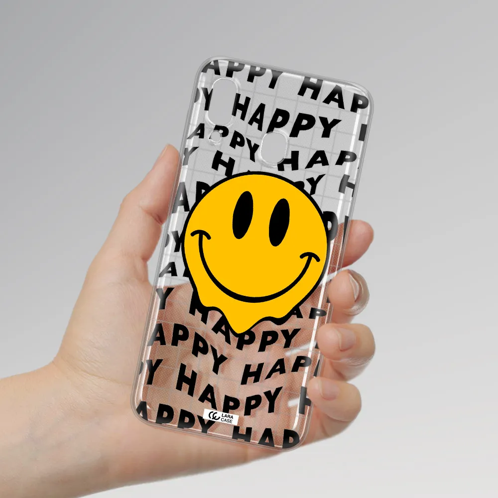 Happy Emoji Samsung A20 Clear TPU Case