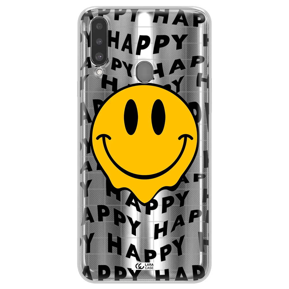 Happy Emoji Samsung A20S Clear TPU Case