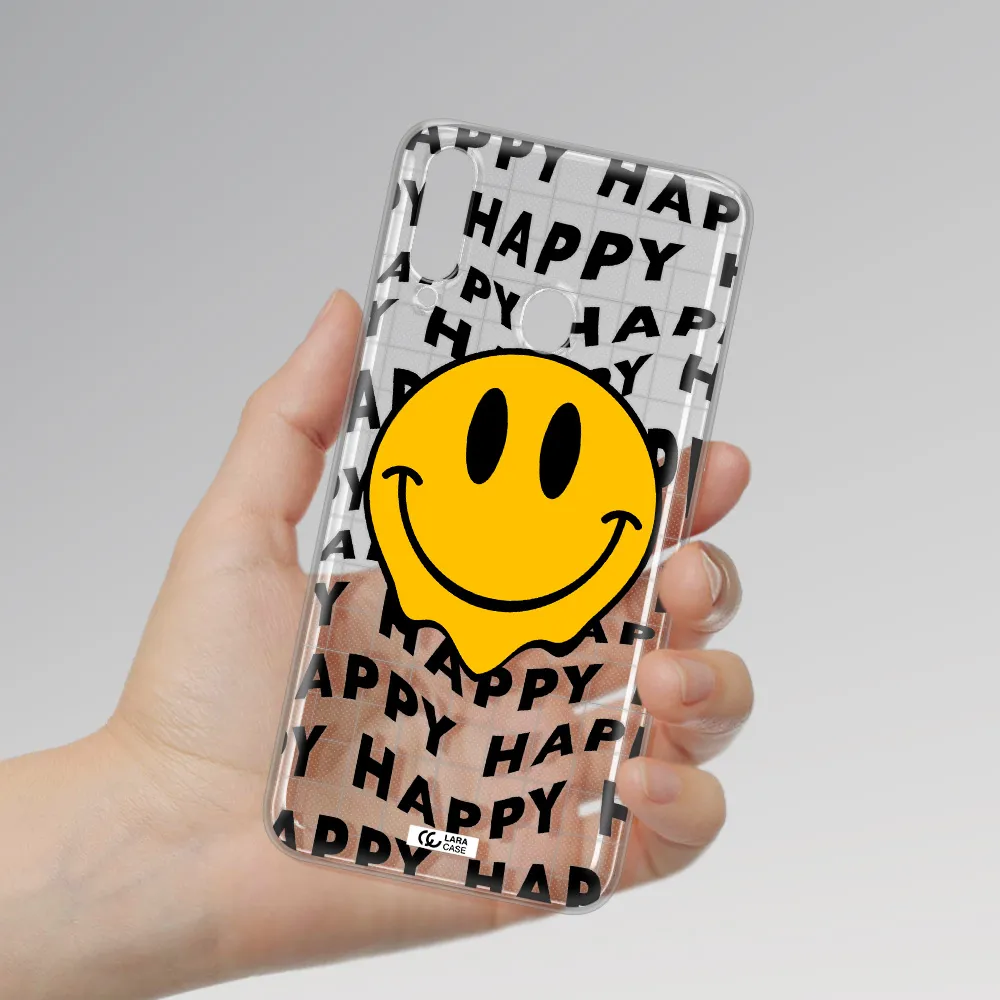 Happy Emoji Samsung A20S Clear TPU Case