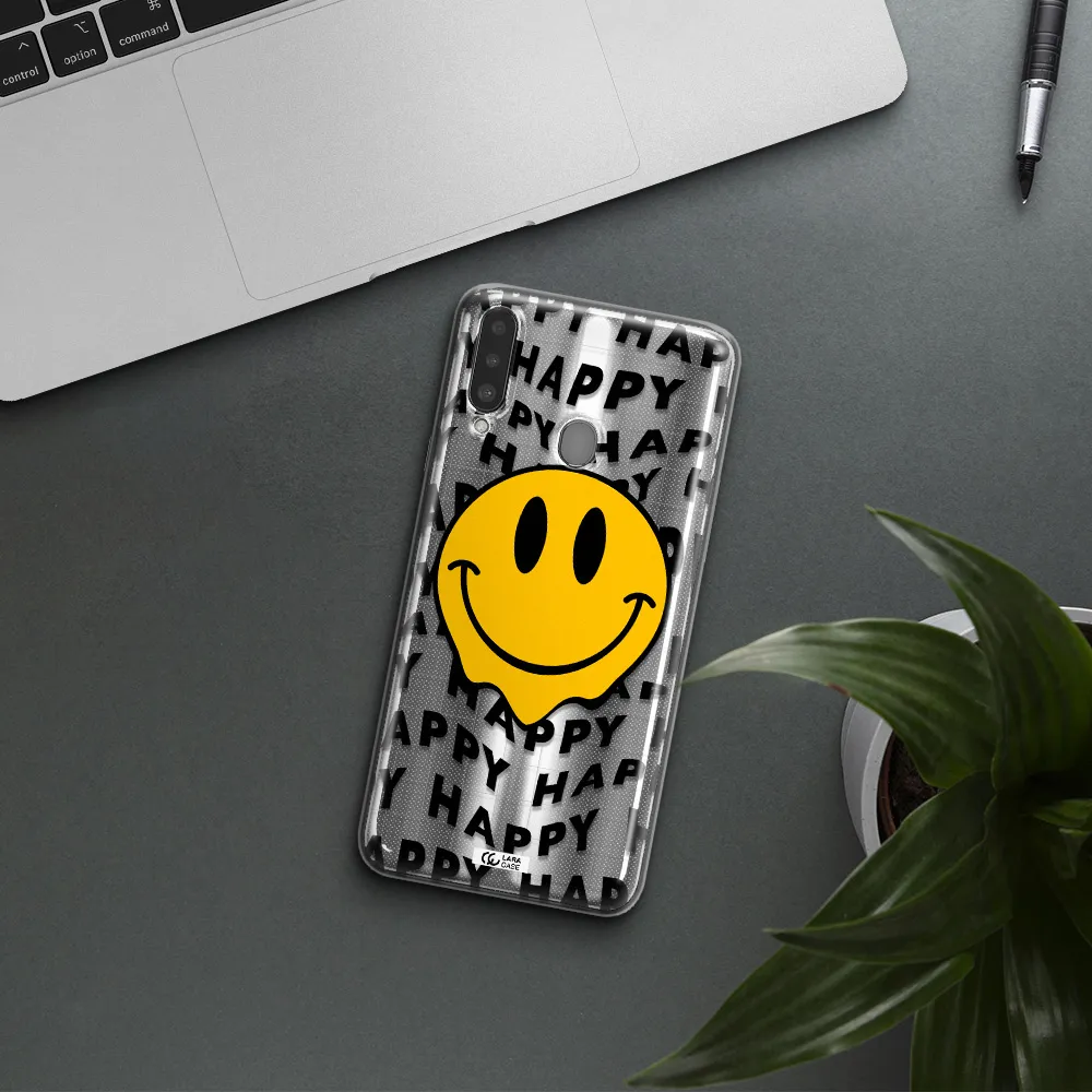 Happy Emoji Samsung A20S Clear TPU Case