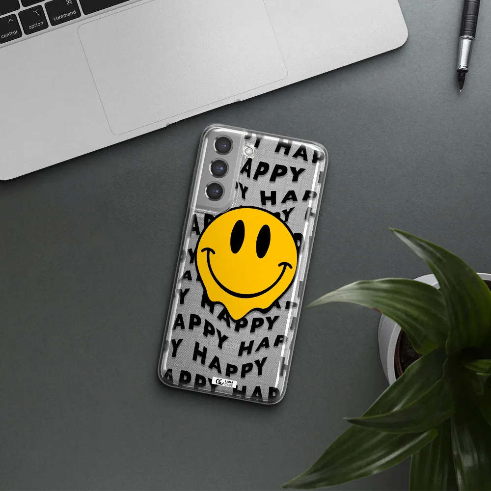 Happy Emoji Samsung A21 Fe Clear TPU Case
