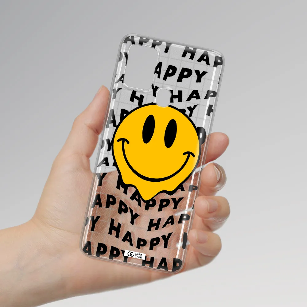 Happy Emoji Samsung A21S Clear TPU Case