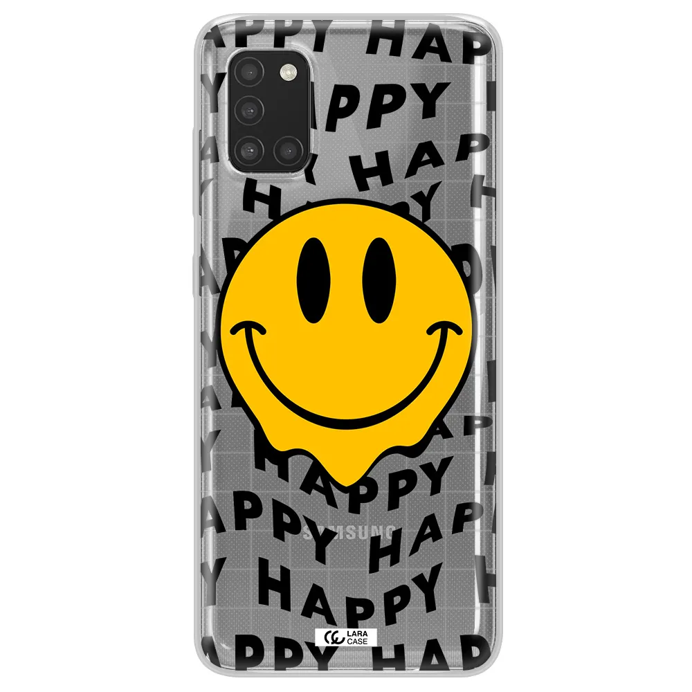 Happy Emoji Samsung A31 Clear TPU Case
