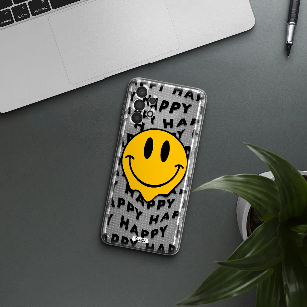 Happy Emoji Samsung A32 Clear TPU Case