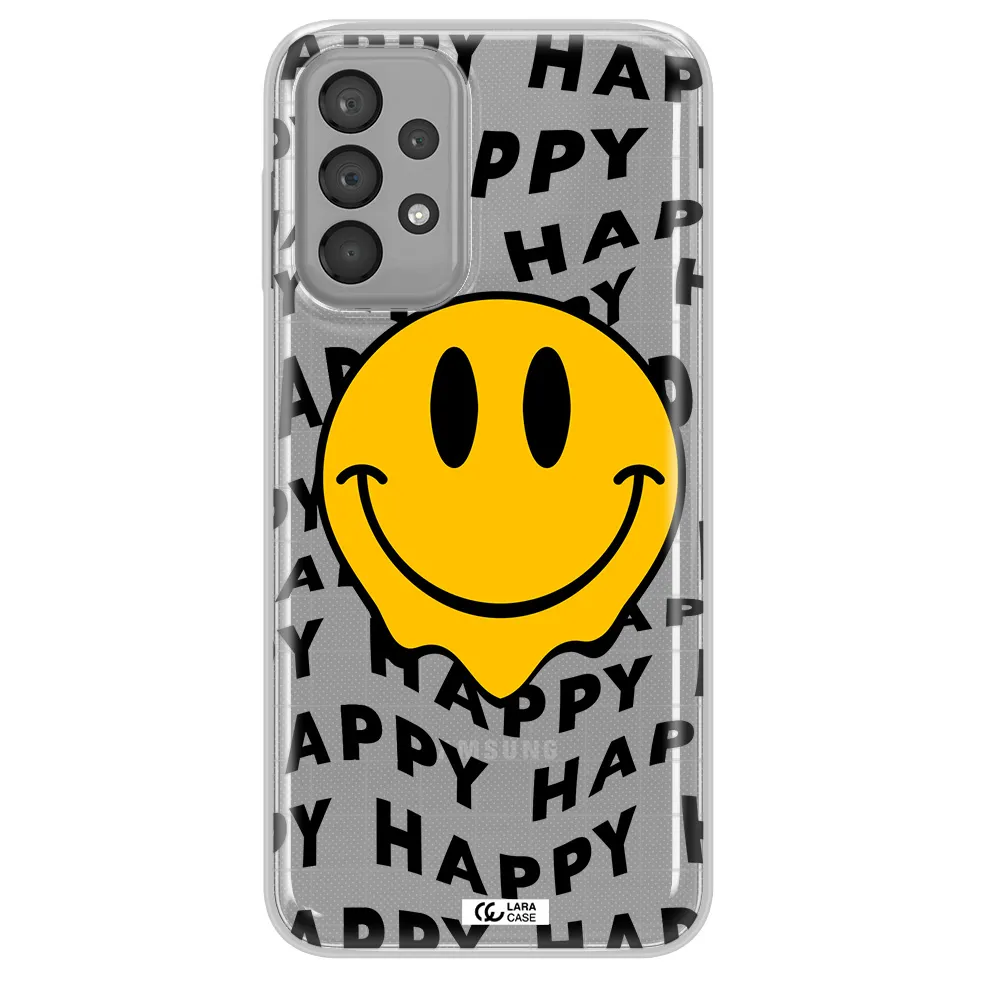 Happy Emoji Samsung A33 Clear TPU Case