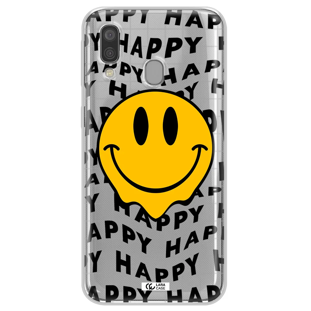 Happy Emoji Samsung A40 Clear TPU Case