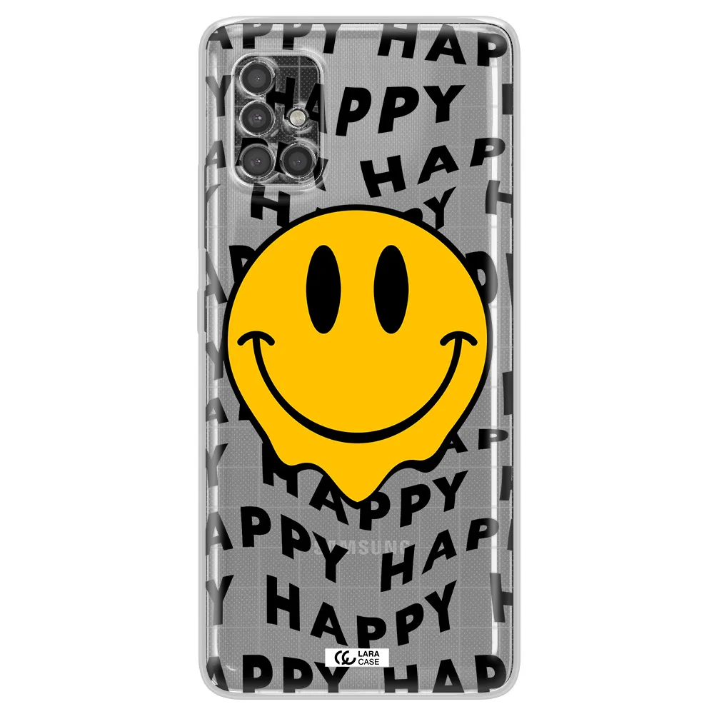 Happy Emoji Samsung A40S Clear Tpu Case