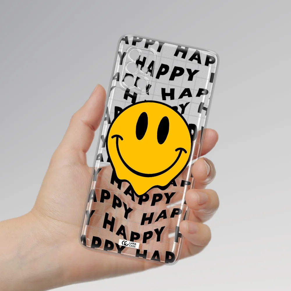 Happy Emoji Samsung A40S Clear Tpu Case