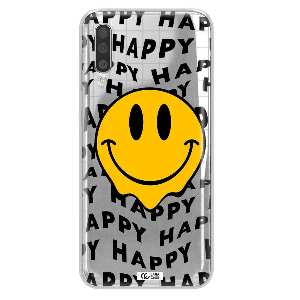 Happy Emoji Samsung A50 Clear TPU Case