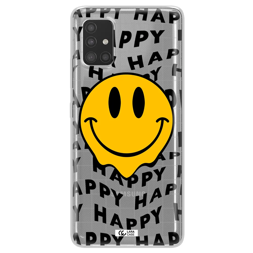 Happy Emoji Samsung A51 Clear TPU Case