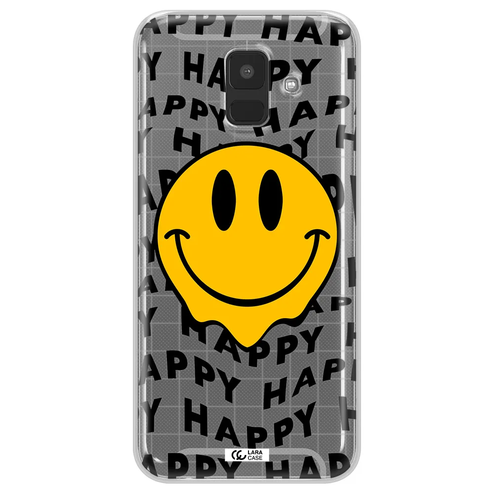 Happy Emoji Samsung A6 Clear TPU Case