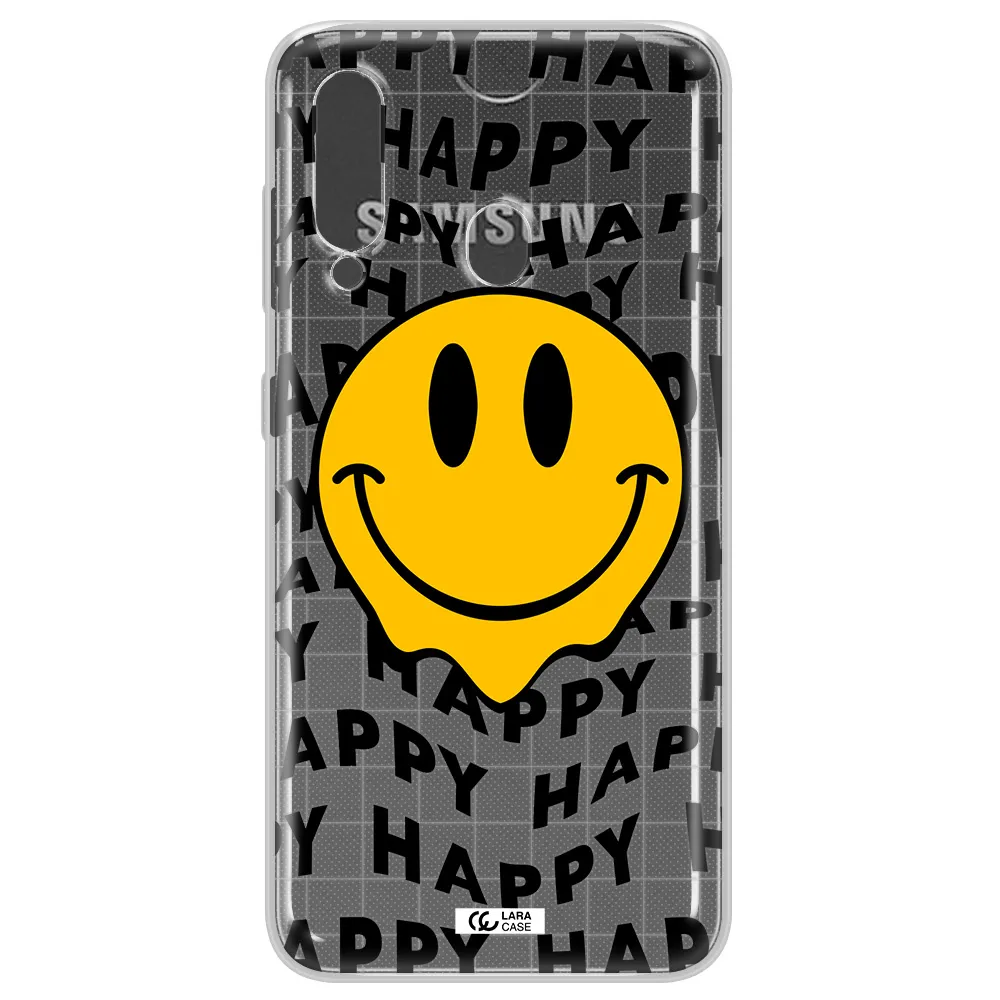 Happy Emoji Samsung A60 Clear TPU Case
